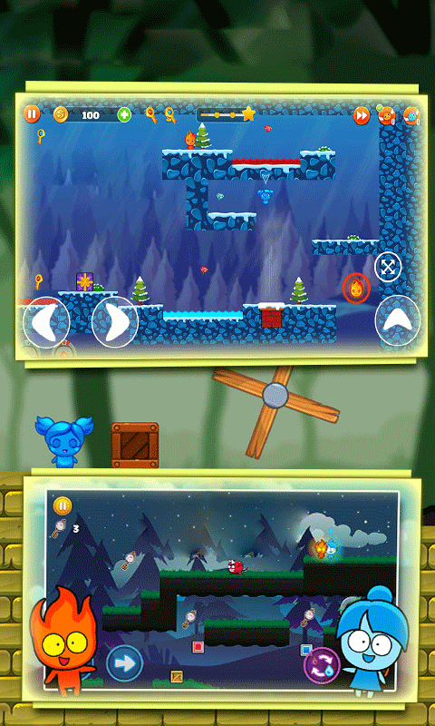 森林冰火人勇闯森林神庙手机版