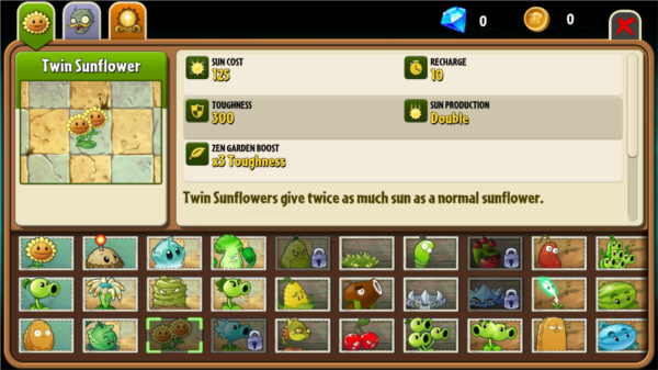 pvz2返茂版植物角色图鉴