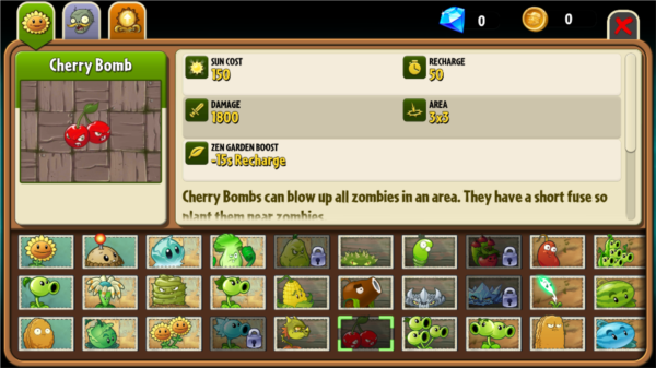 pvz2返茂版植物角色图鉴
