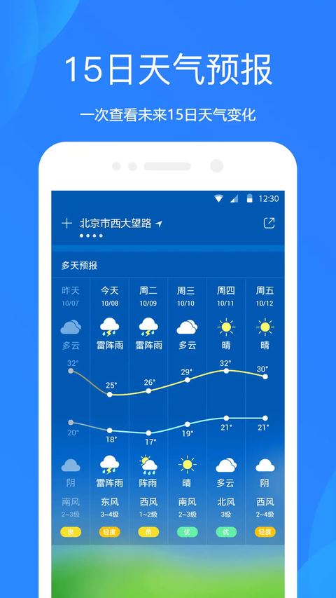 纯净天气预报