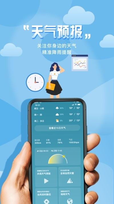 极简桌面天气软件